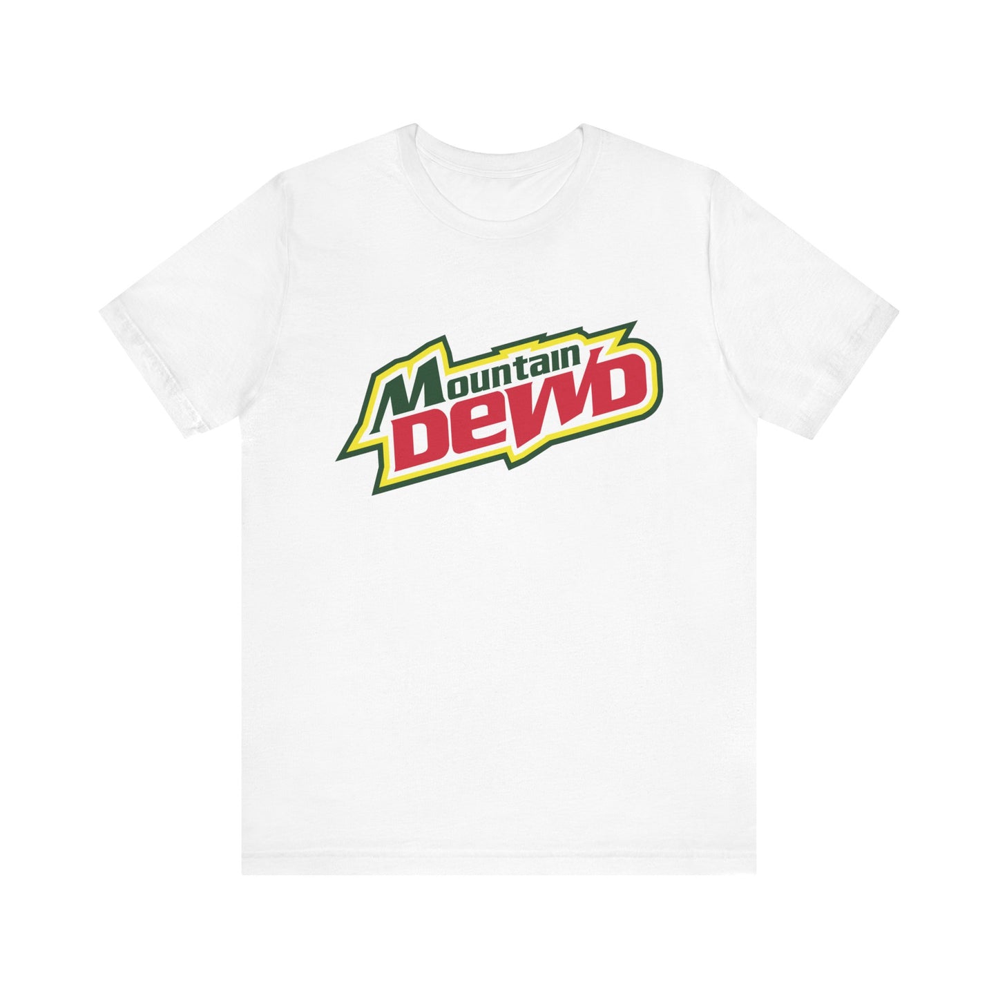 Mountain Dewd Unisex Jersey Tee | Retro Drink Tee, Casual Wear, Gift for Beverage Lovers, Party Shirt, Everyday Comfort