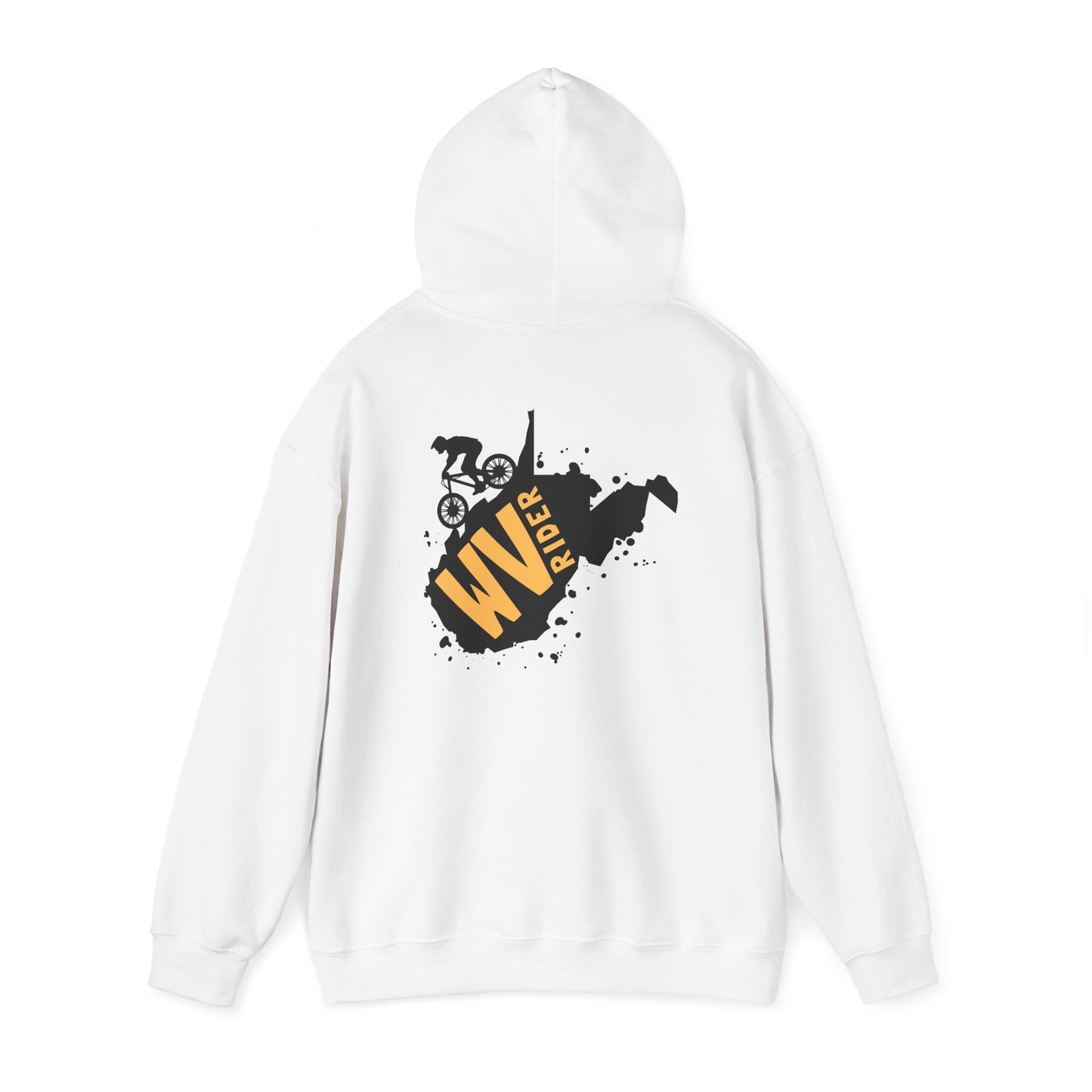 West Virginia Rider Mountain Biker Hoodie - Unisex Heavy Blend™ Sweatshirt for Outdoor Enthusiasts