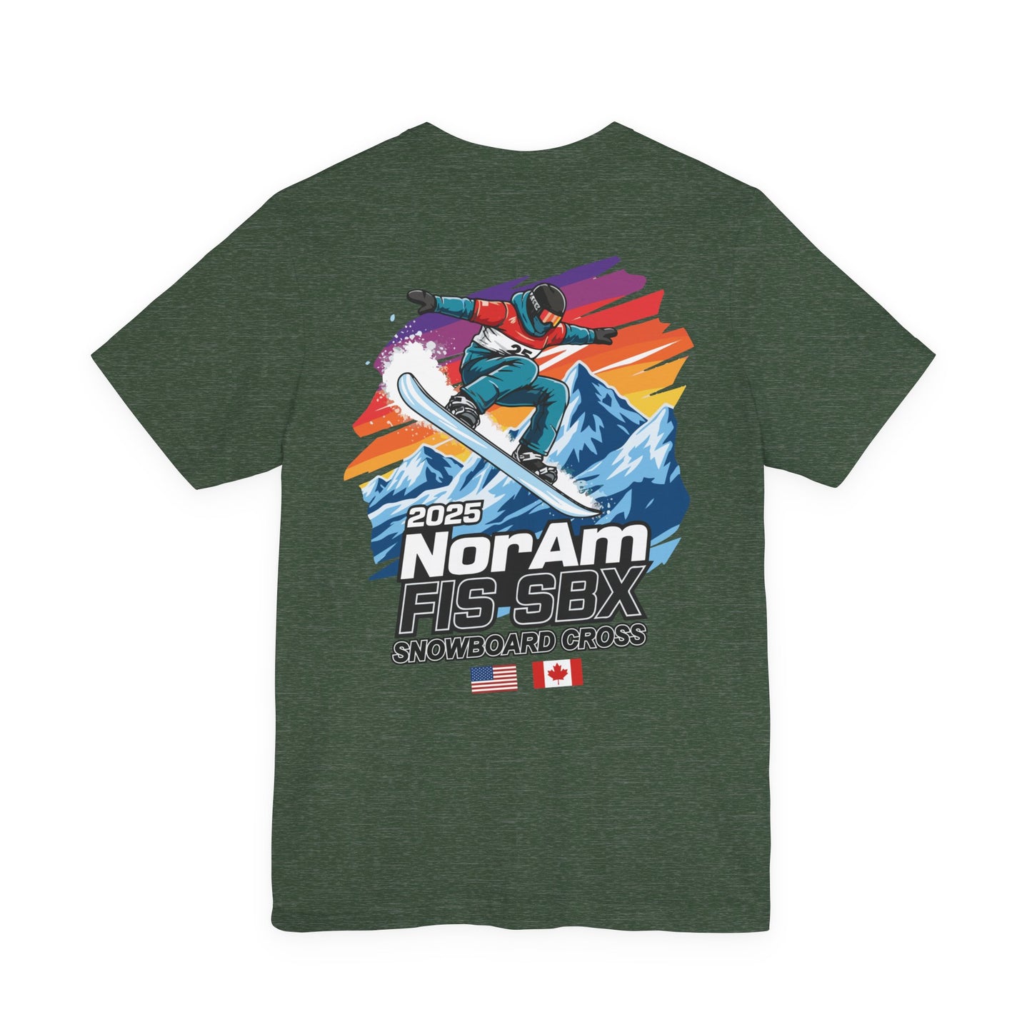 2025 FIS Snowboard Cross Tee - 2025 NorAm FIS SBX, Unisex Athletic Shirt, Winter Sports Apparel, Snowboarding Gift, Adventure Wear