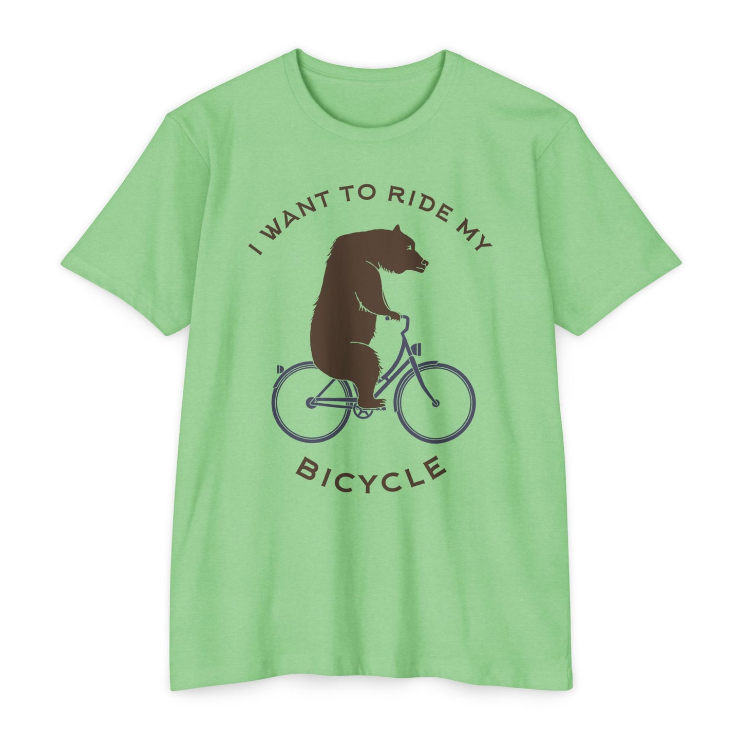 Humorous Bear Bicycle T-Shirt - Perfect for Nature Lovers and Biking Enthusiasts