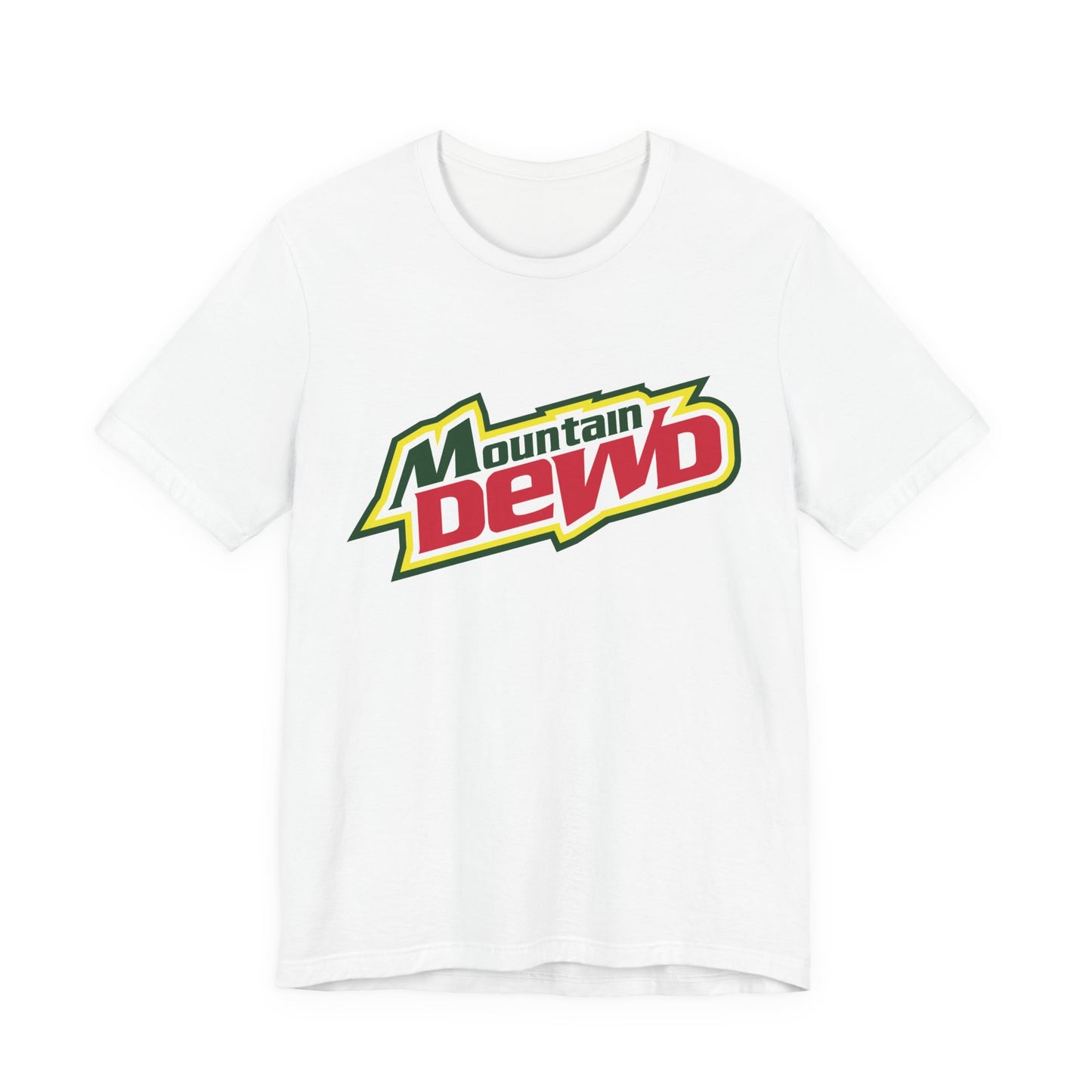 Mountain Dewd Unisex Jersey Tee | Retro Drink Tee, Casual Wear, Gift for Beverage Lovers, Party Shirt, Everyday Comfort
