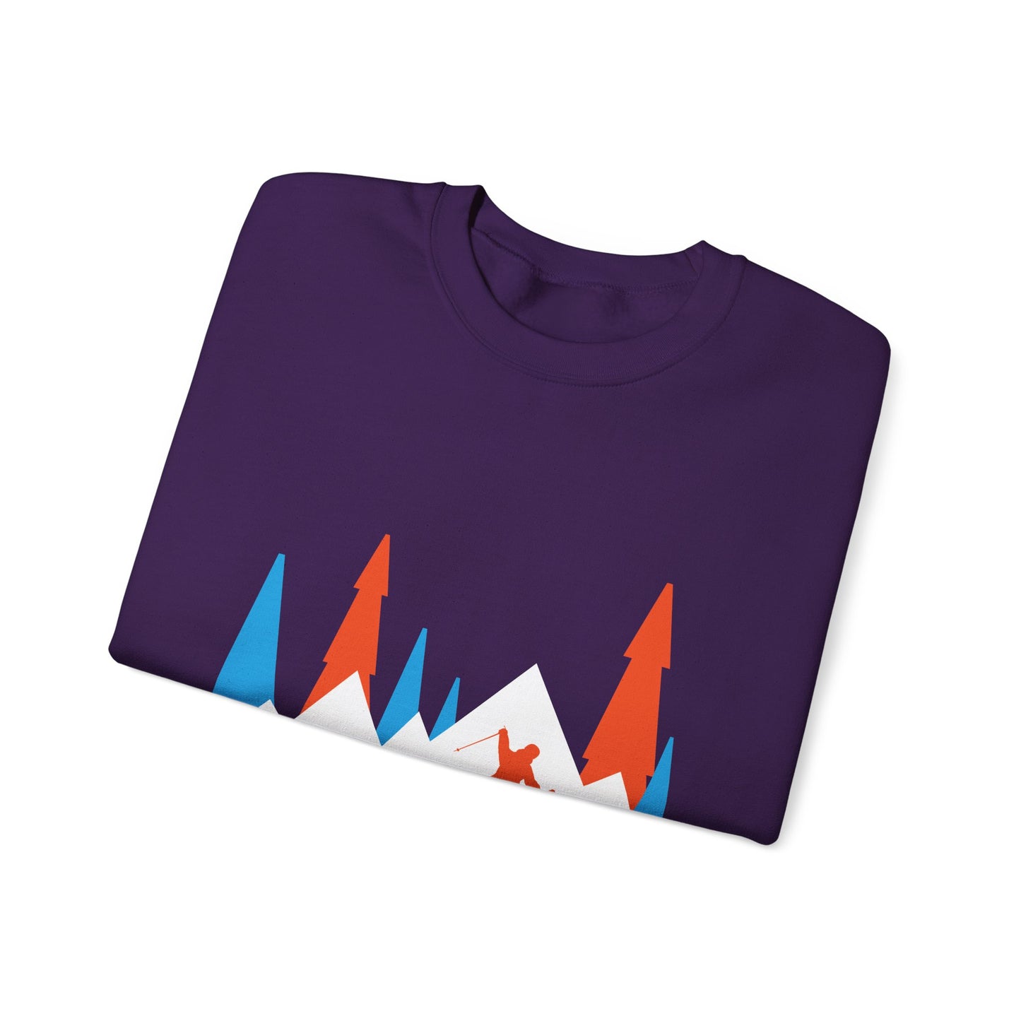 Powder Chaser Unisex Heavy Blend™ Crewneck Sweatshirt - Perfect for Skiers & Snowboarders
