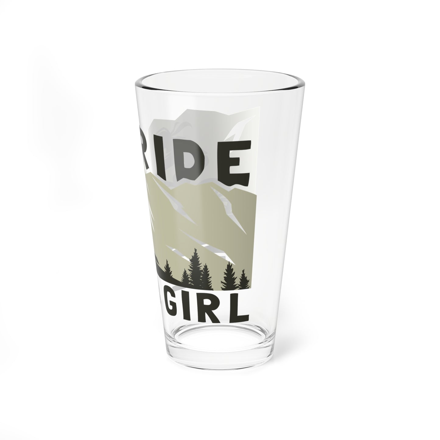16oz Mixing Glass - Ride Like a Girl Inspirational Drinkware