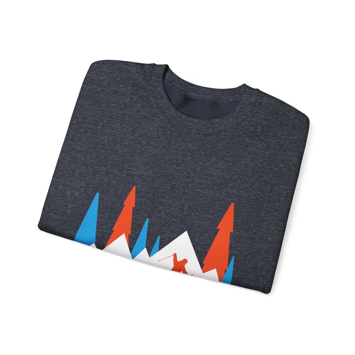 Powder Chaser Unisex Heavy Blend™ Crewneck Sweatshirt - Perfect for Skiers & Snowboarders