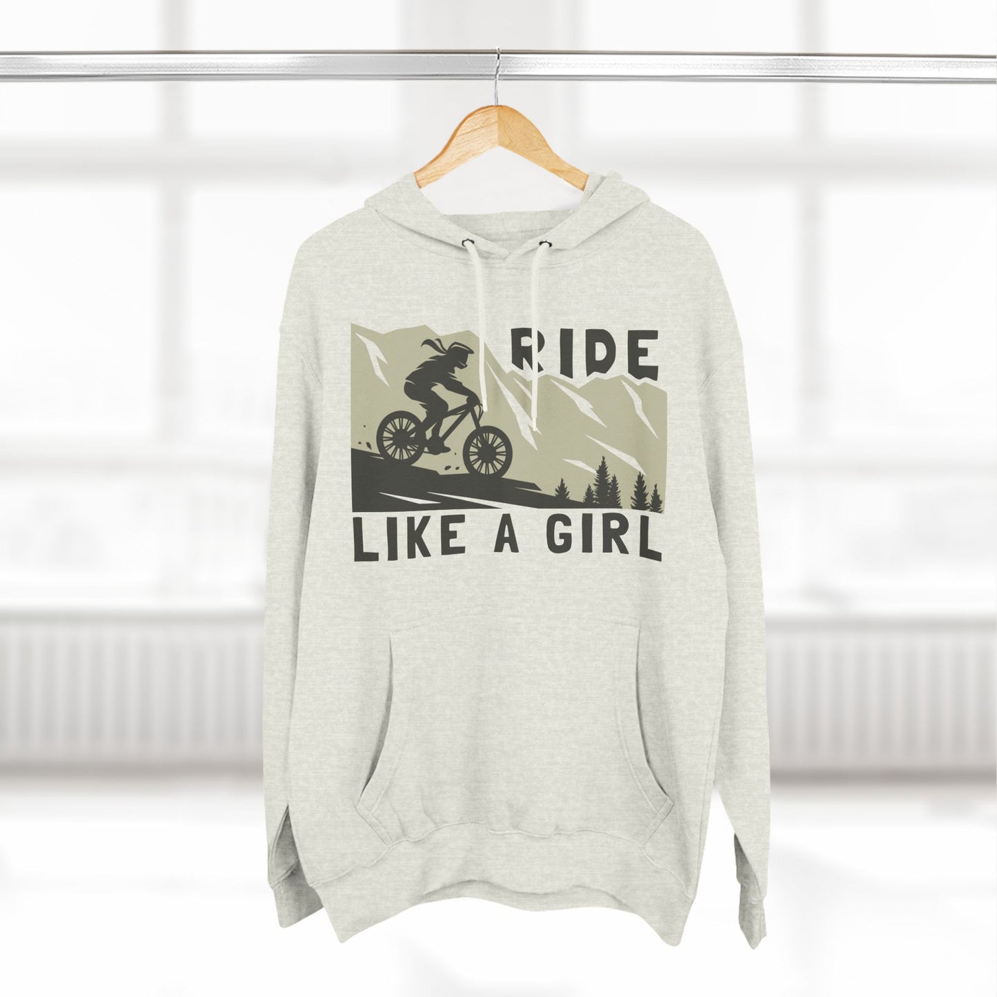 Adventure-Ready Hoodie - 'Ride Like a Girl' Design