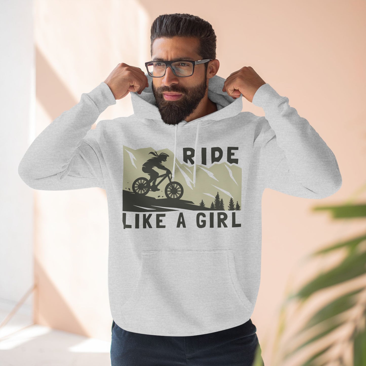 Adventure-Ready Hoodie - 'Ride Like a Girl' Design