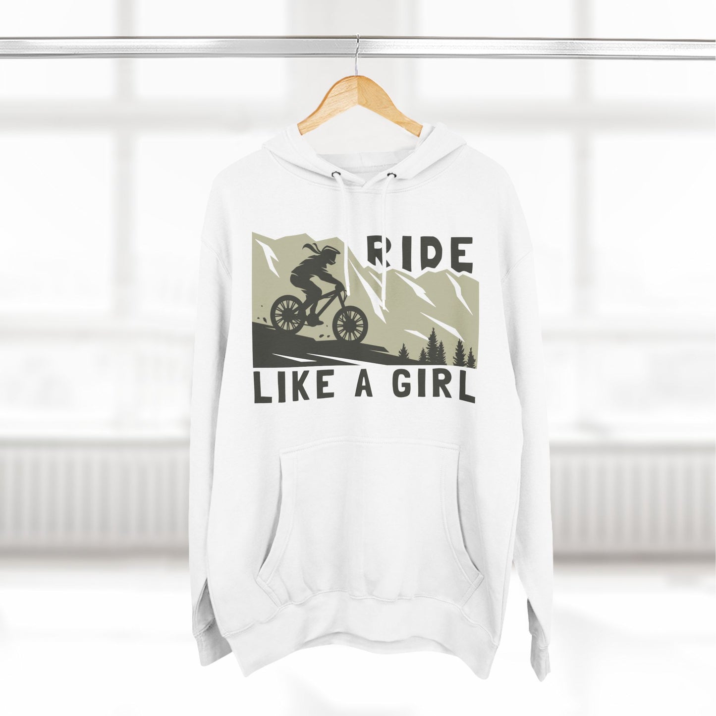 Adventure-Ready Hoodie - 'Ride Like a Girl' Design