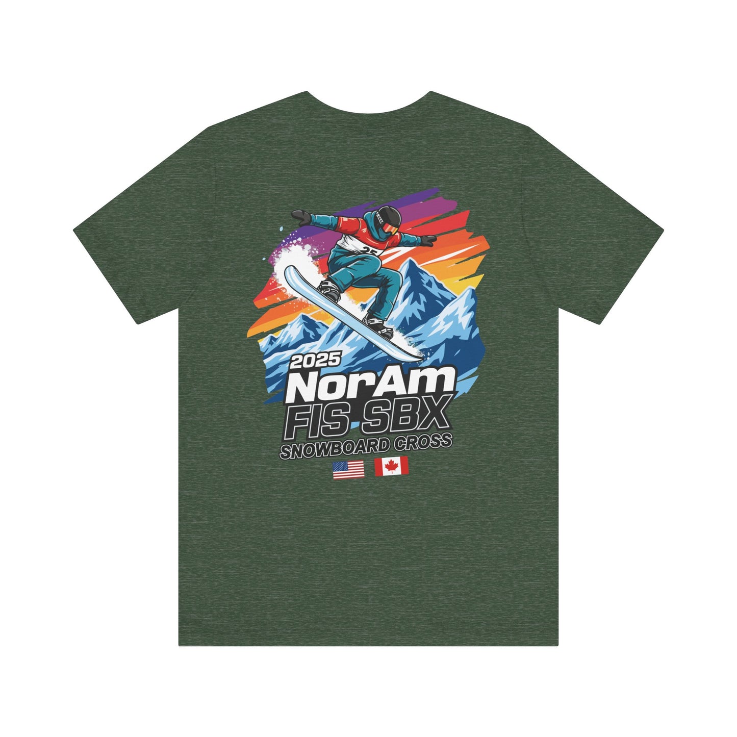2025 FIS Snowboard Cross Tee - 2025 NorAm FIS SBX, Unisex Athletic Shirt, Winter Sports Apparel, Snowboarding Gift, Adventure Wear