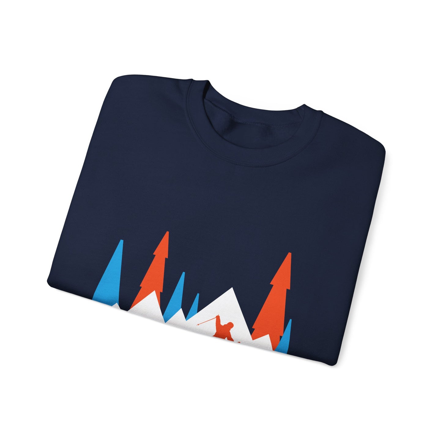 Powder Chaser Unisex Heavy Blend™ Crewneck Sweatshirt - Perfect for Skiers & Snowboarders