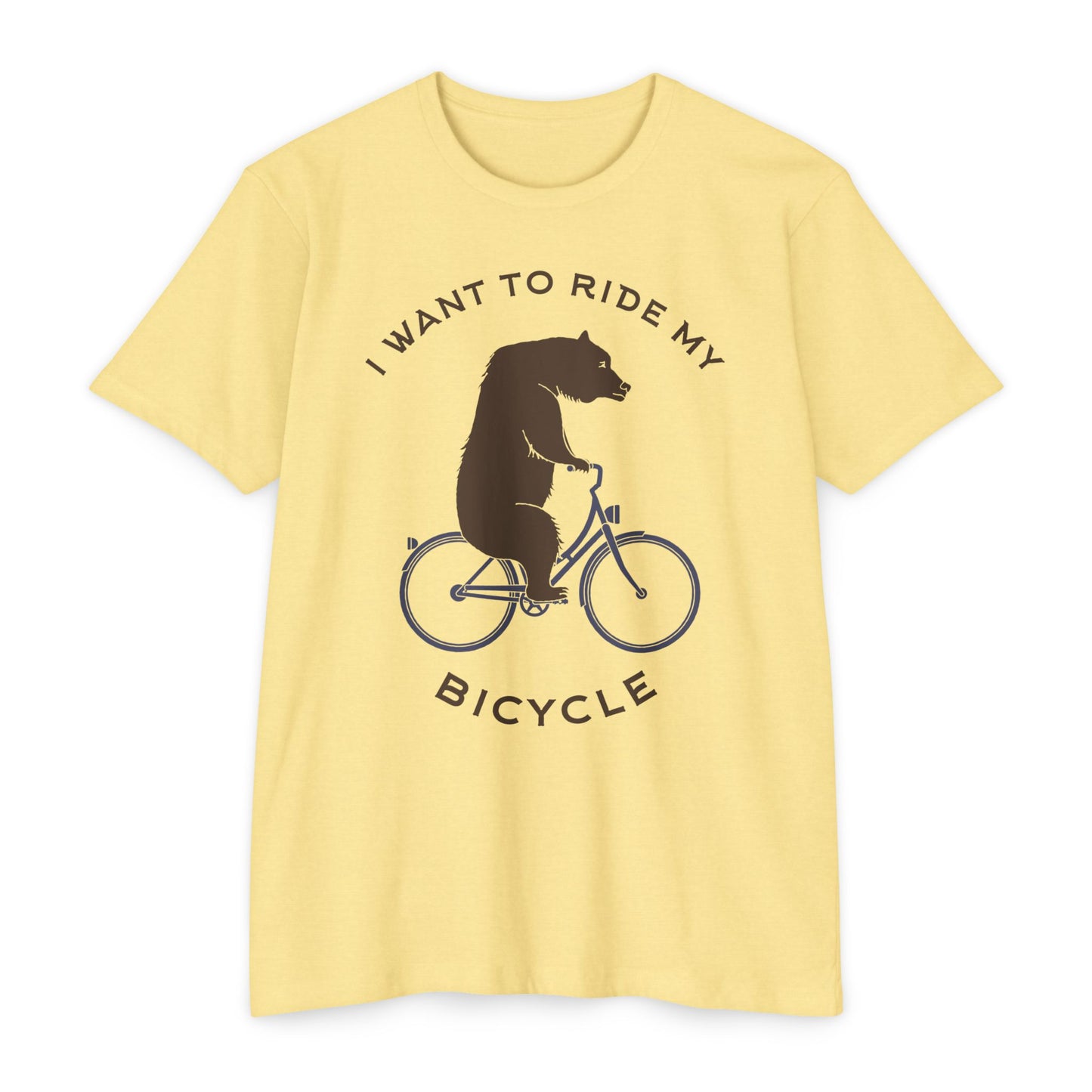 Humorous Bear Bicycle T-Shirt - Perfect for Nature Lovers and Biking Enthusiasts