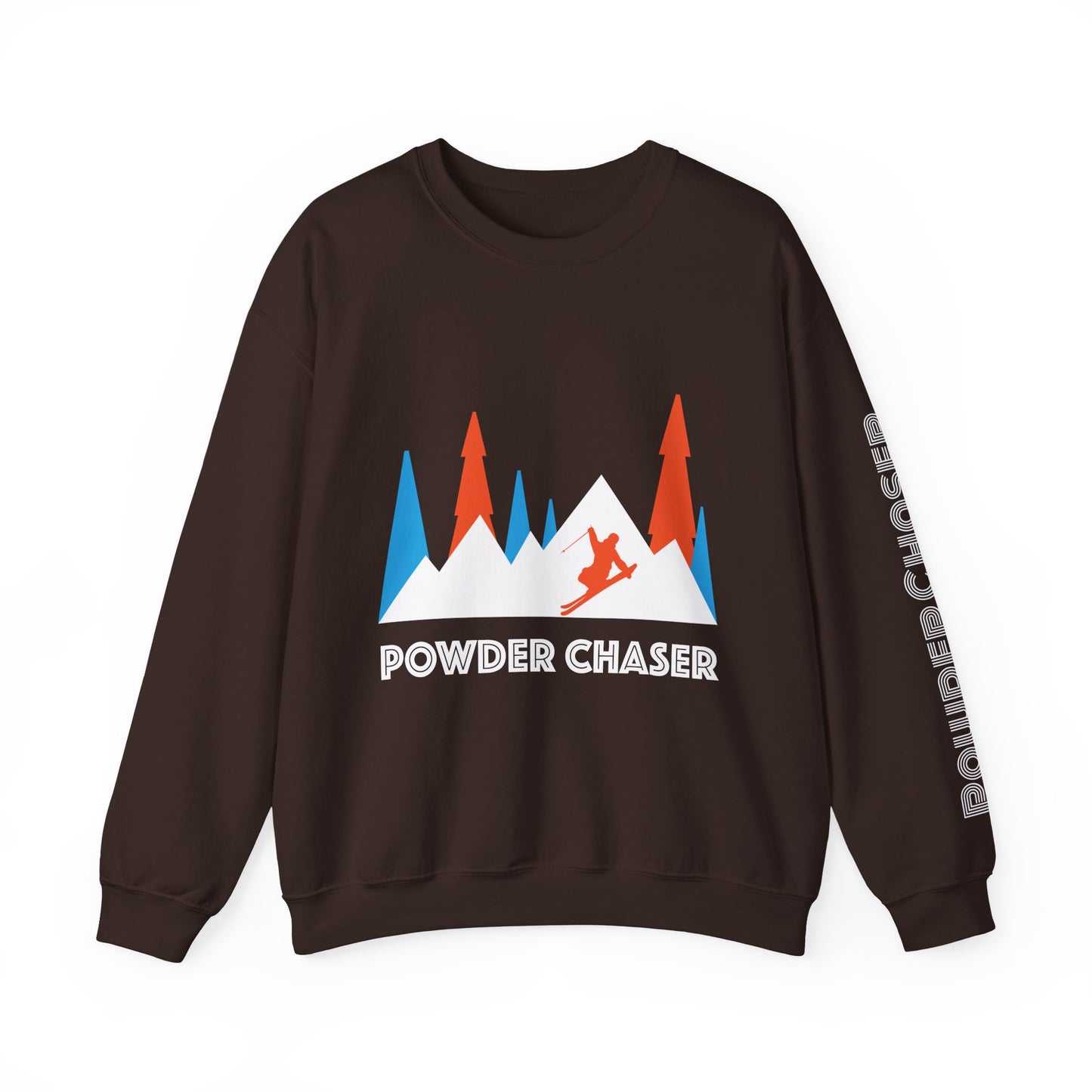 Powder Chaser Unisex Heavy Blend™ Crewneck Sweatshirt - Perfect for Skiers & Snowboarders