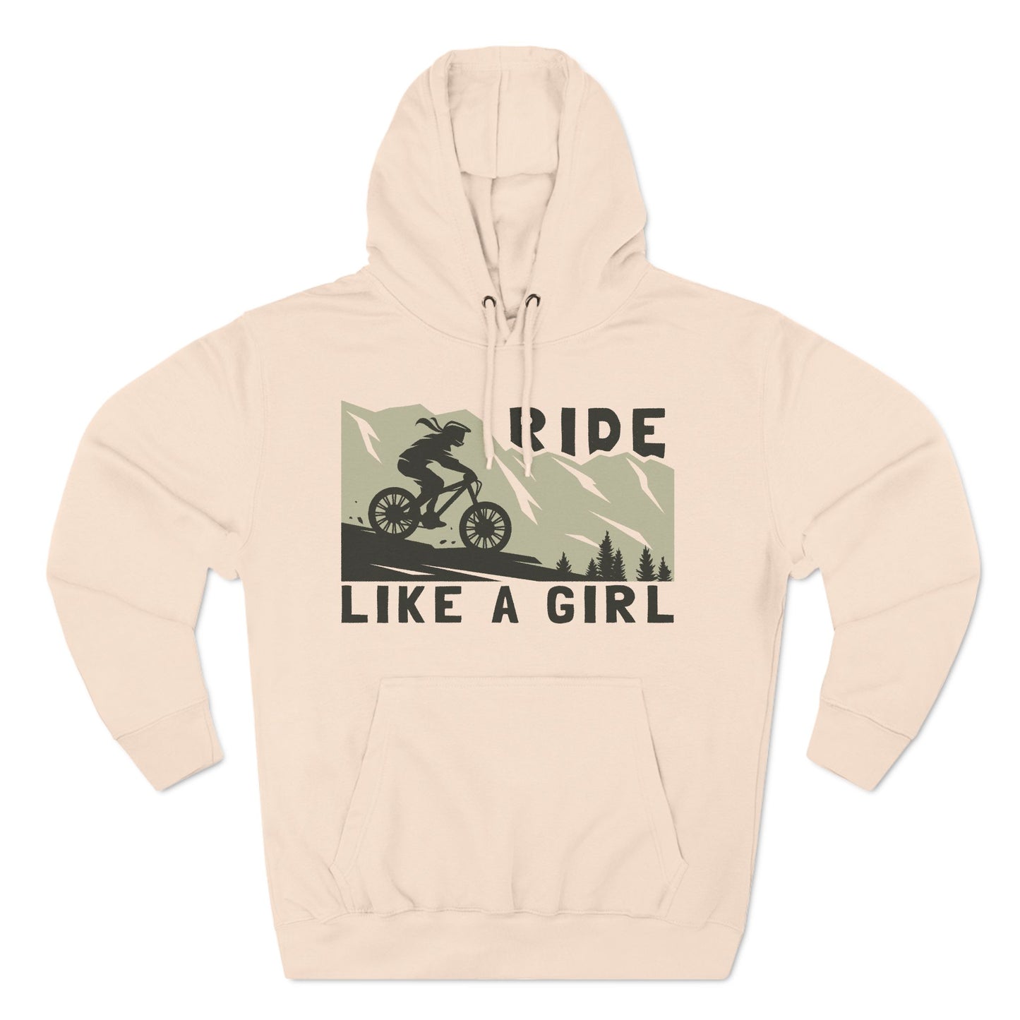 Adventure-Ready Hoodie - 'Ride Like a Girl' Design