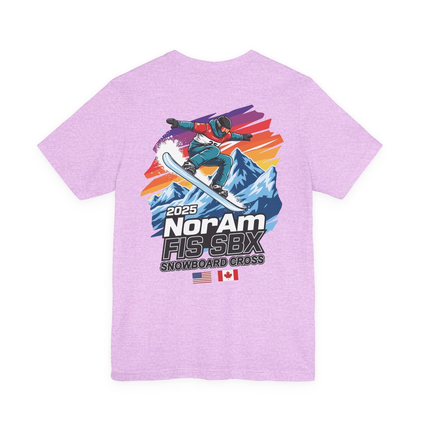 2025 FIS Snowboard Cross Tee - 2025 NorAm FIS SBX, Unisex Athletic Shirt, Winter Sports Apparel, Snowboarding Gift, Adventure Wear
