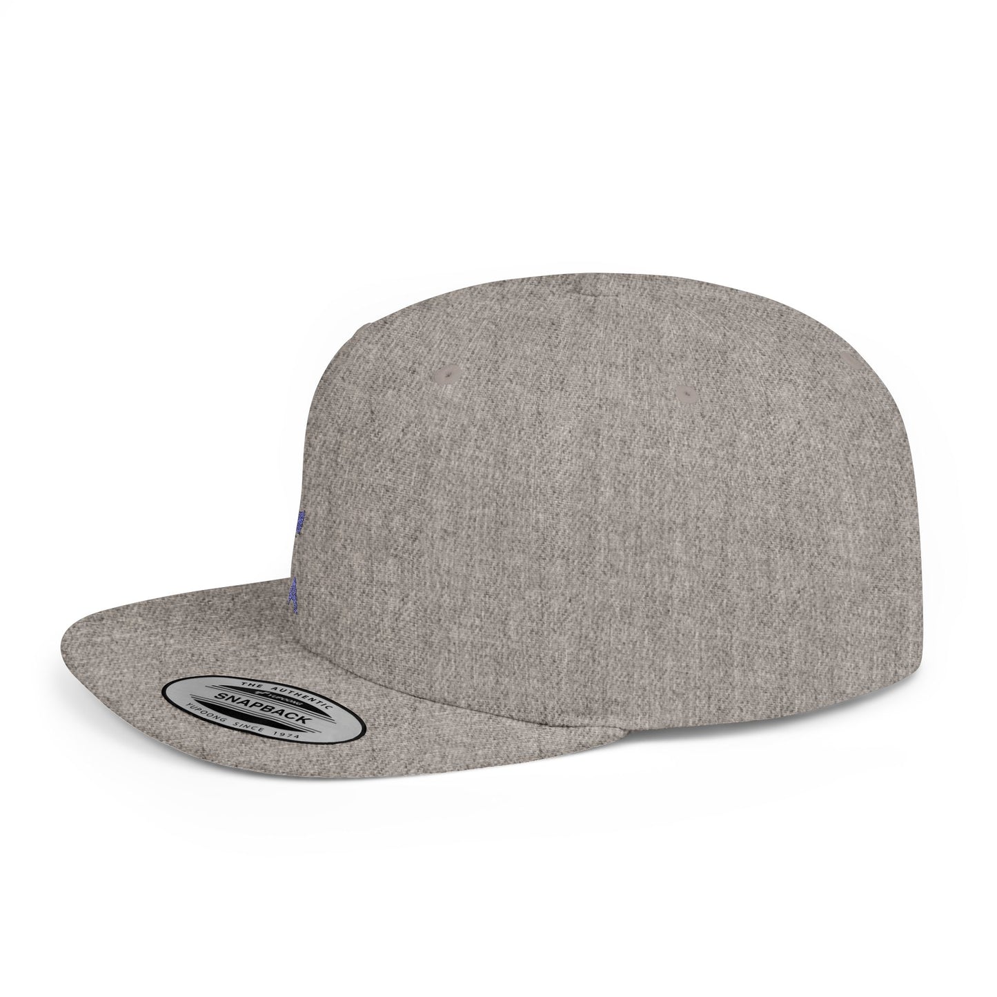 Luna Flat Bill Snapback Hat, Trendy Cap for Outdoor Events, Unique Gift for Birthdays, Fashion Accessory, Stylish Hat for All Occasions