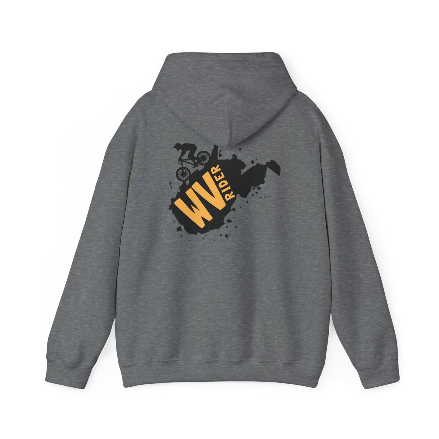 West Virginia Rider Mountain Biker Hoodie - Unisex Heavy Blend™ Sweatshirt for Outdoor Enthusiasts