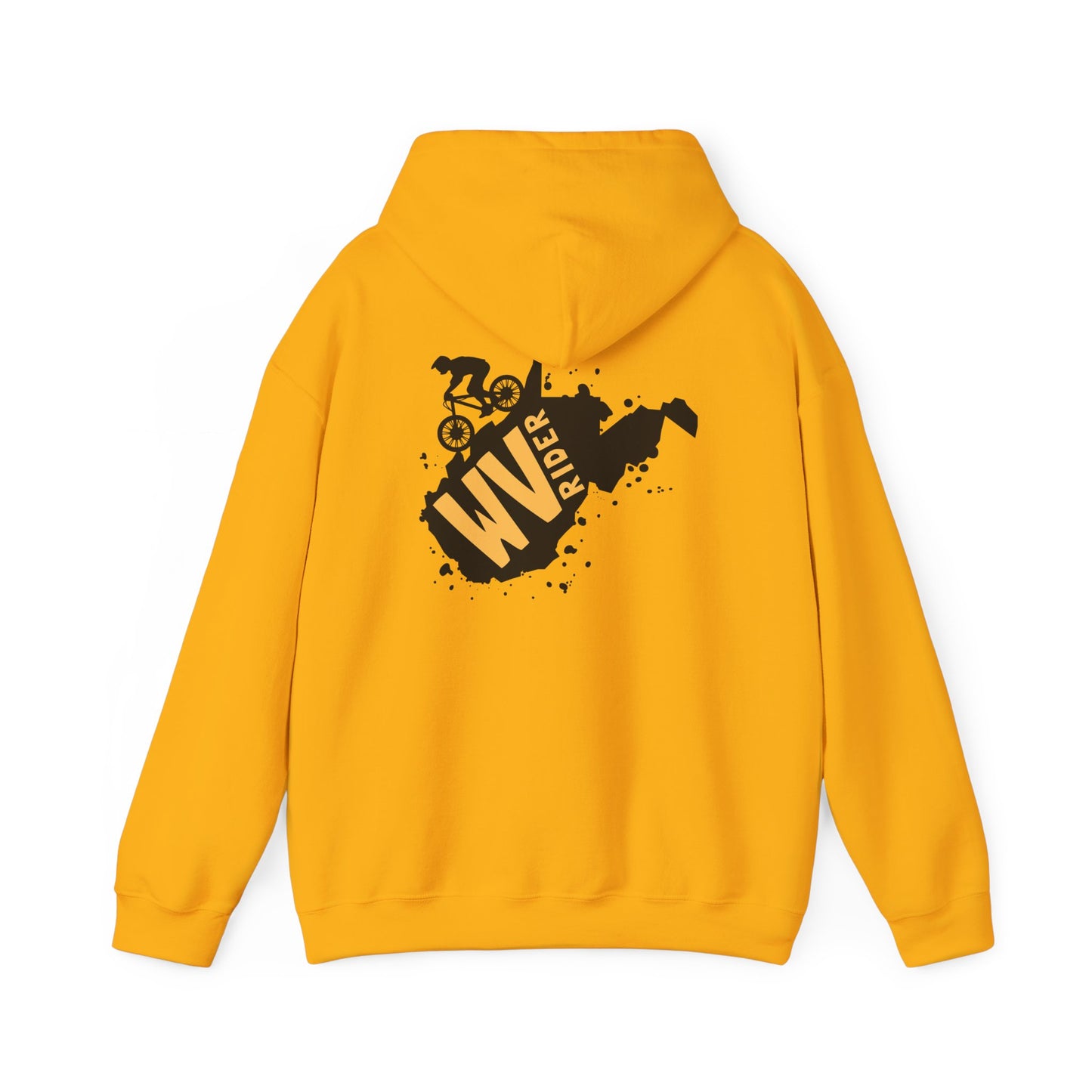 West Virginia Rider Mountain Biker Hoodie - Unisex Heavy Blend™ Sweatshirt for Outdoor Enthusiasts