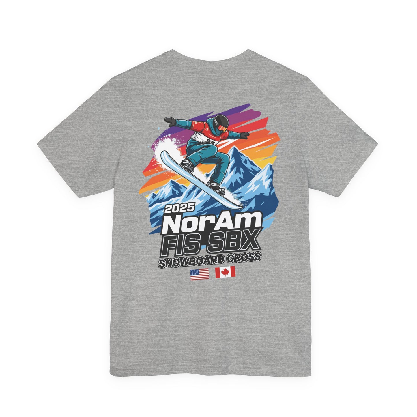 2025 FIS Snowboard Cross Tee - 2025 NorAm FIS SBX, Unisex Athletic Shirt, Winter Sports Apparel, Snowboarding Gift, Adventure Wear