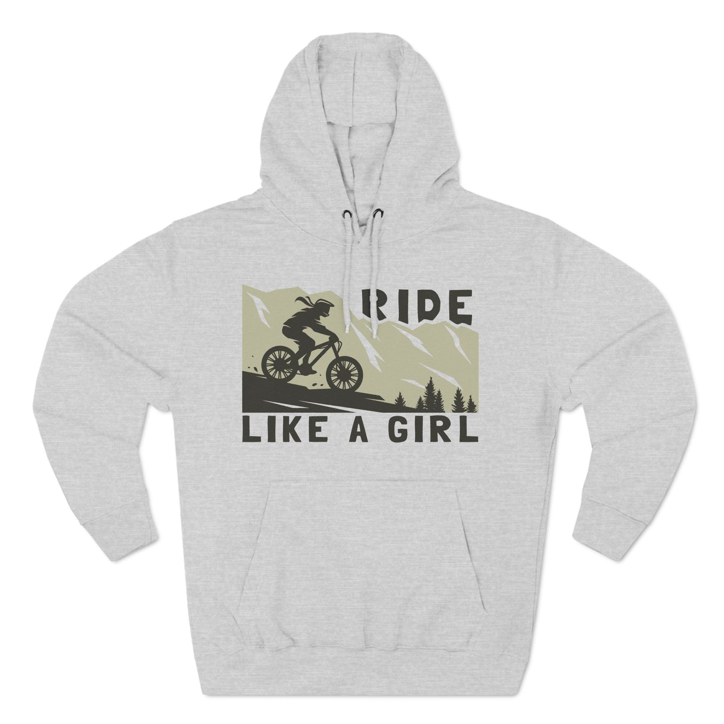 Adventure-Ready Hoodie - 'Ride Like a Girl' Design