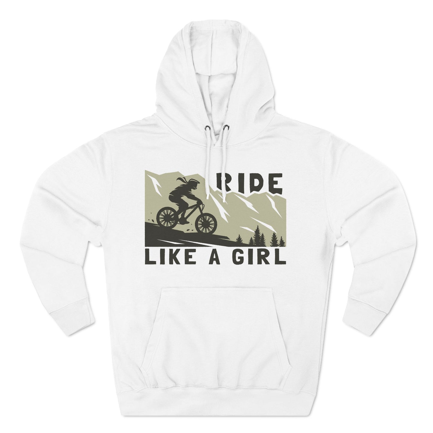 Adventure-Ready Hoodie - 'Ride Like a Girl' Design