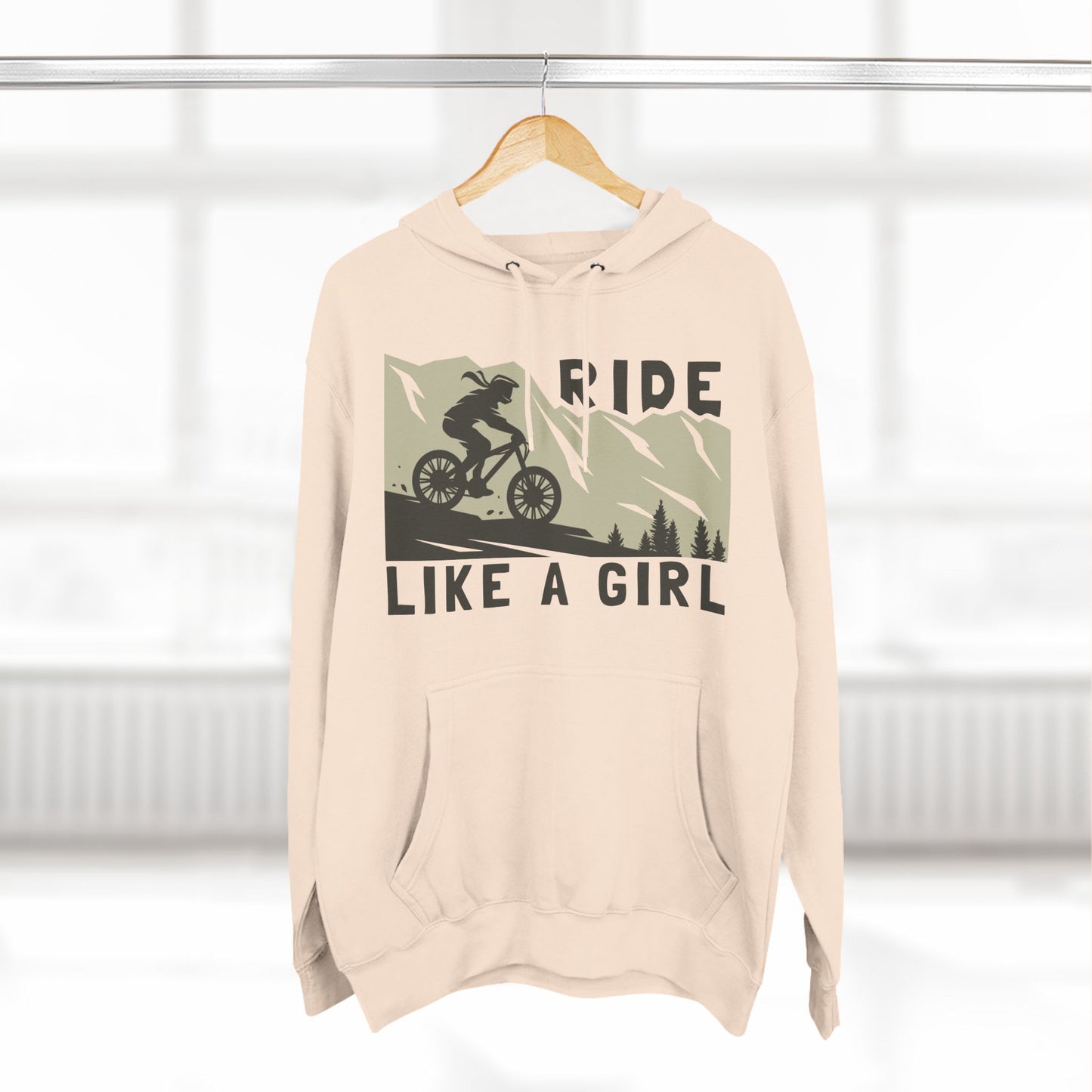 Adventure-Ready Hoodie - 'Ride Like a Girl' Design