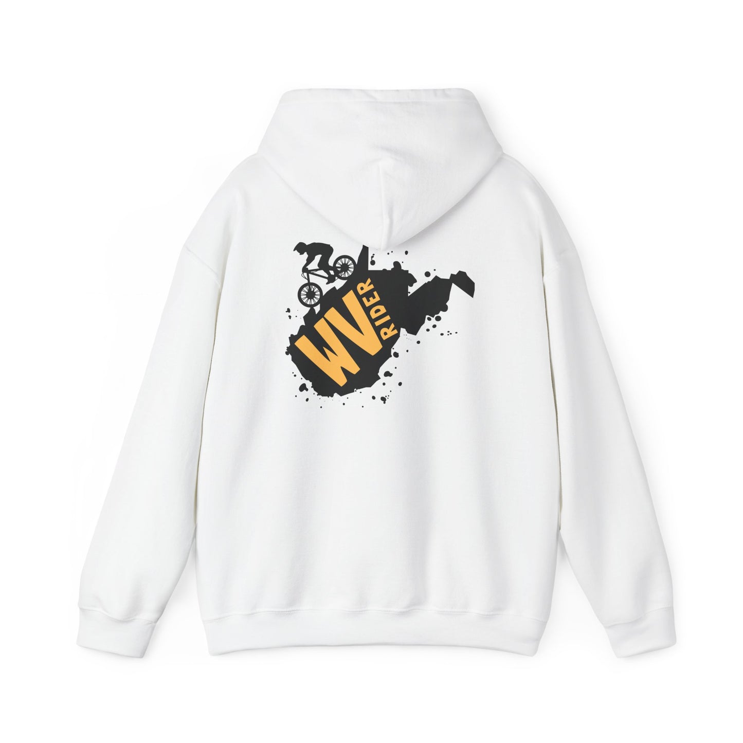 West Virginia Rider Mountain Biker Hoodie - Unisex Heavy Blend™ Sweatshirt for Outdoor Enthusiasts