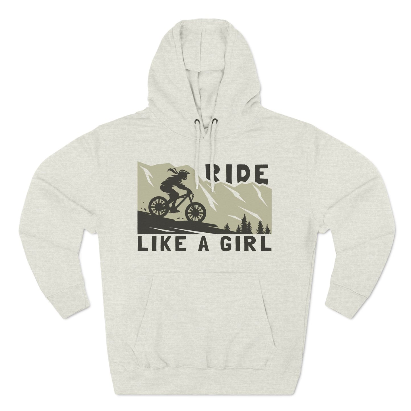 Adventure-Ready Hoodie - 'Ride Like a Girl' Design