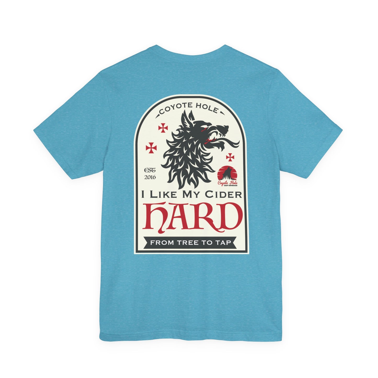 Coyote Hole - I Like My Cider Hard T-Shirt - Perfect for Fall Gatherings, Festivals, Parties, Gifts, and Everyday Wear