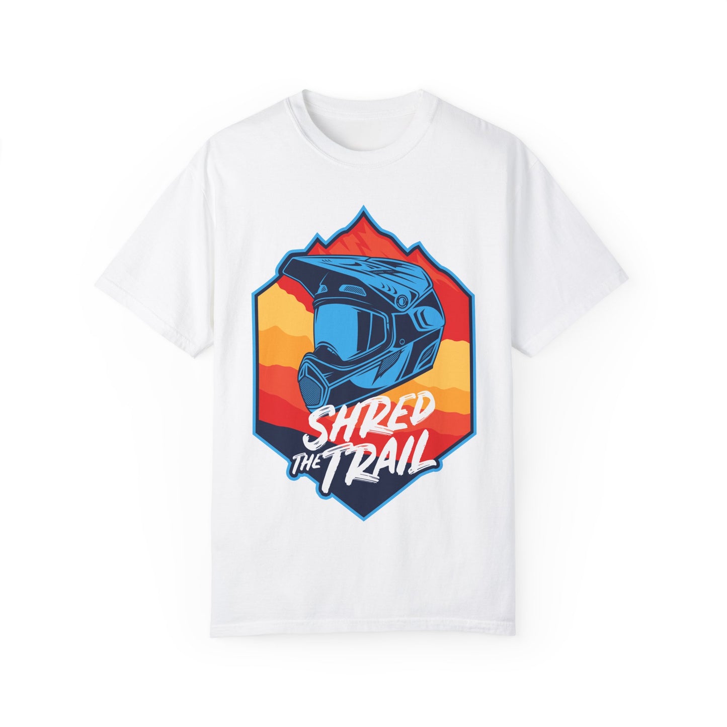 Shred The Trail Adventure T-Shirt - Unisex Garment-Dyed Tee for Outdoor Enthusiasts