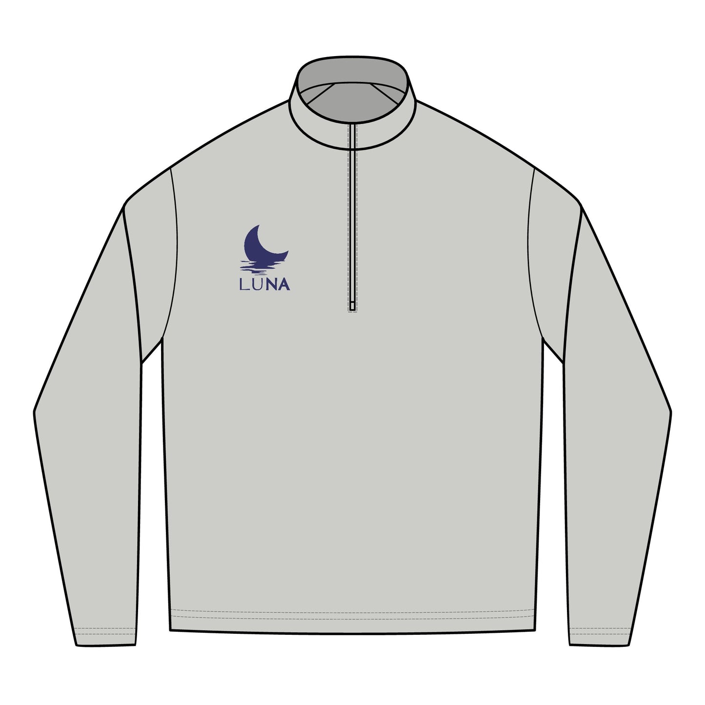 LUNA Embroidered Men's Performance Pullover -Quarter-Zip