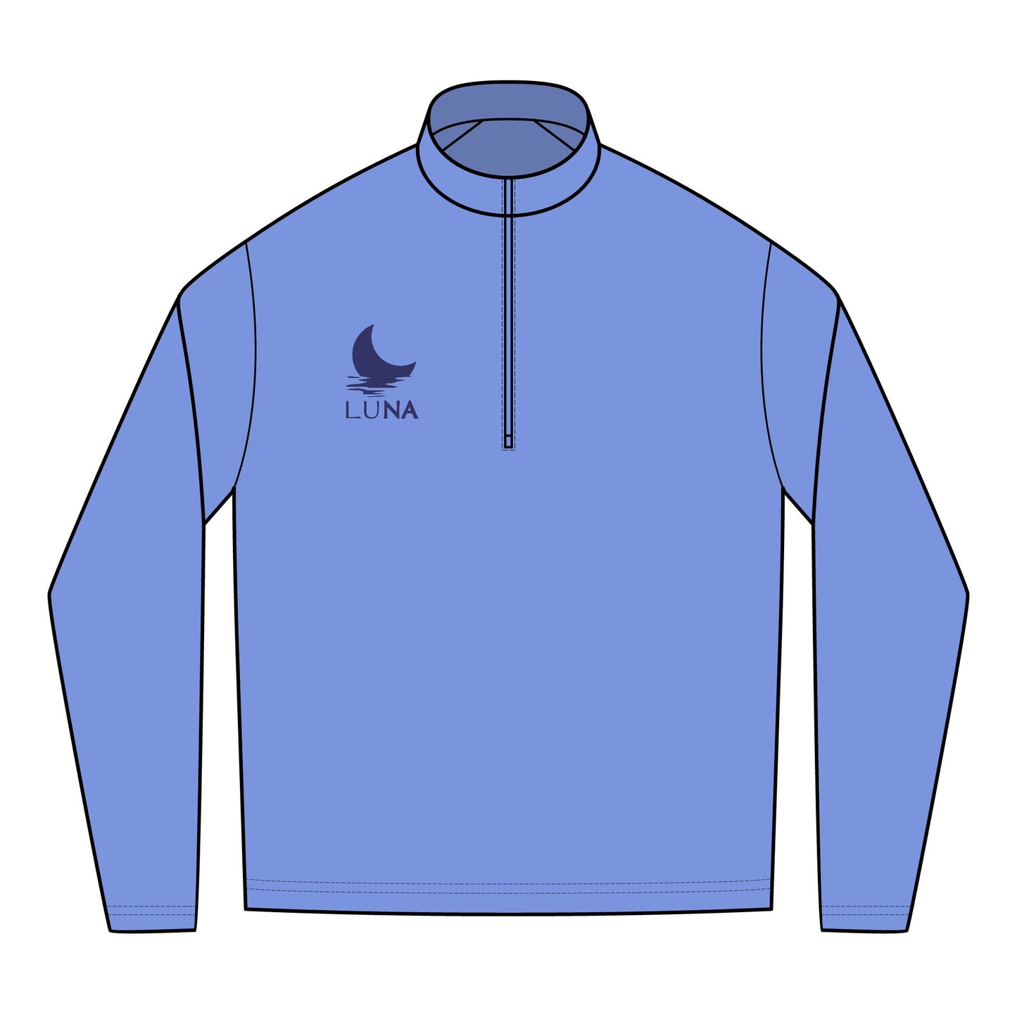 LUNA Embroidered Men's Performance Pullover -Quarter-Zip