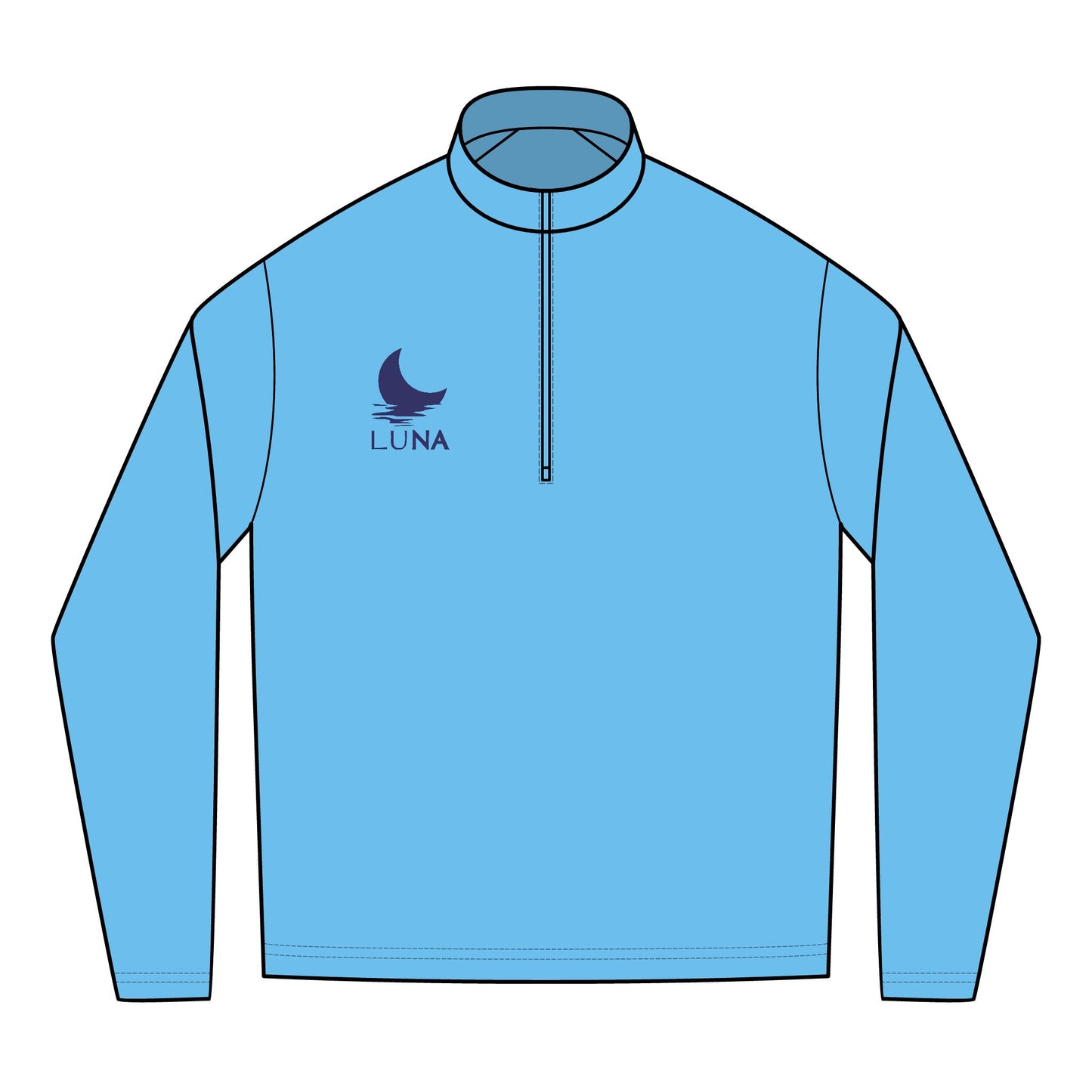 LUNA Embroidered Men's Performance Pullover -Quarter-Zip