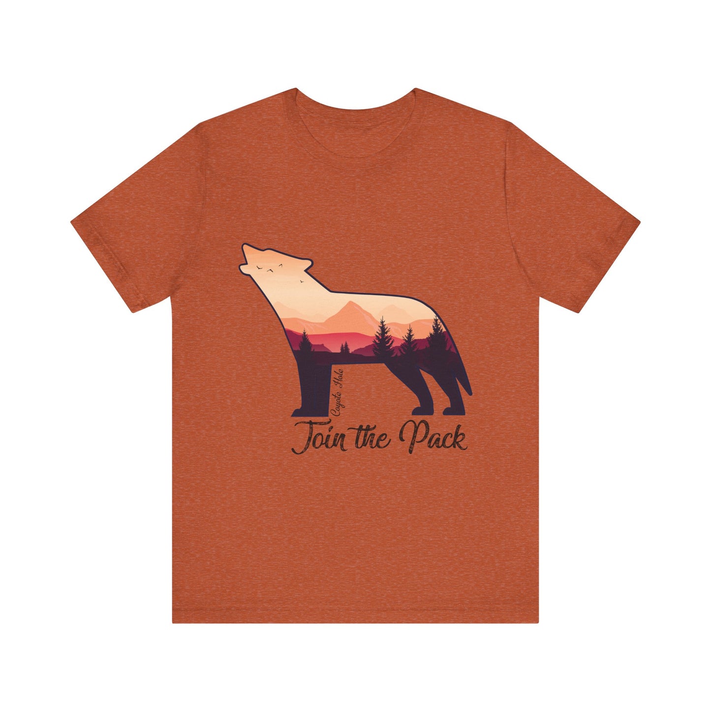 Join The Pack Coyote Howling T-Shirt