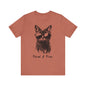 Feral and Free Funny Cat T-shirt Unisex Jersey Short Sleeve Tee