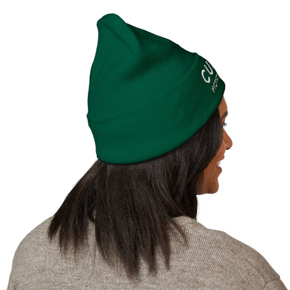 CURENT Embroidered Cuffed Beanie — Knit Hat