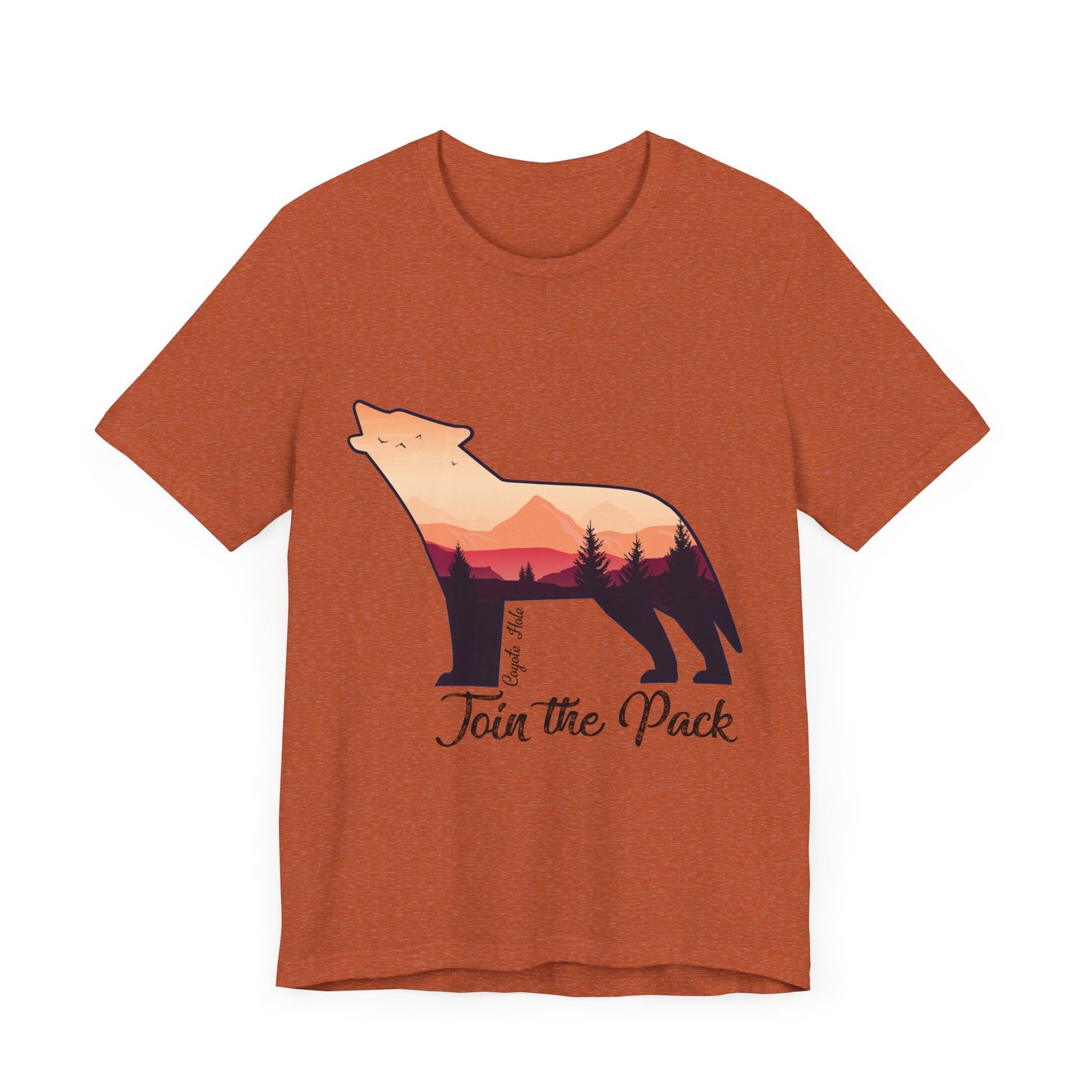 Join The Pack Coyote Howling T-Shirt