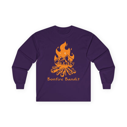 Unisex Bonfire Bandit Long Sleeve Tee - Perfect for Campfire Lovers