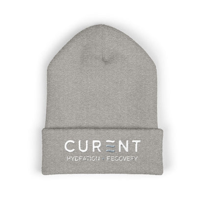 CURENT Embroidered Cuffed Beanie — Knit Hat