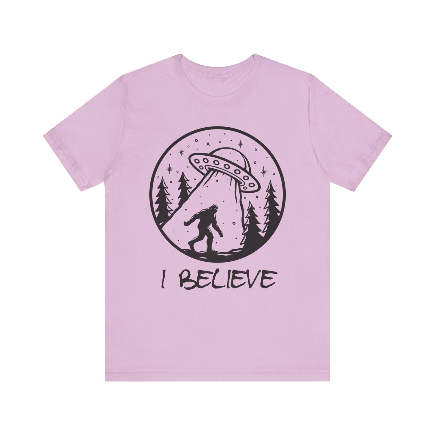 I Believe UFO and Big Foot Unisex Jersey Tee