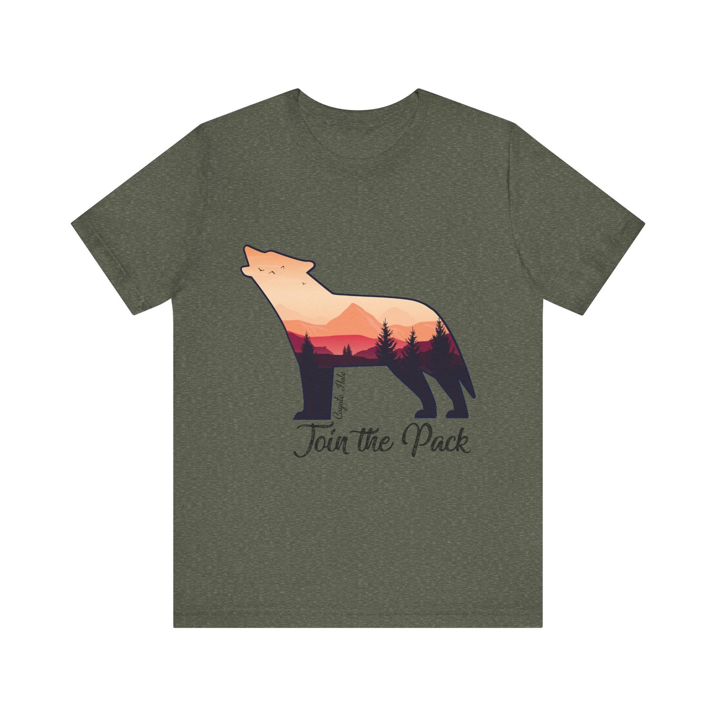 Join The Pack Coyote Howling T-Shirt
