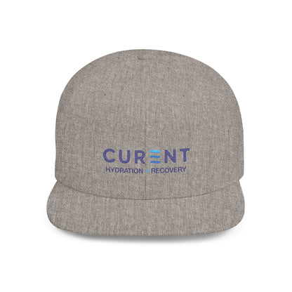 Snapback Hat — 'CURRENT' Hydration & Recovery Embroidered Flat Bill Cap