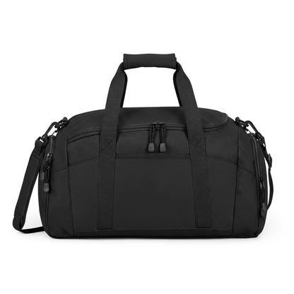 Current Motivational Gym Bag — Durable Black Duffel for Workout & Travel