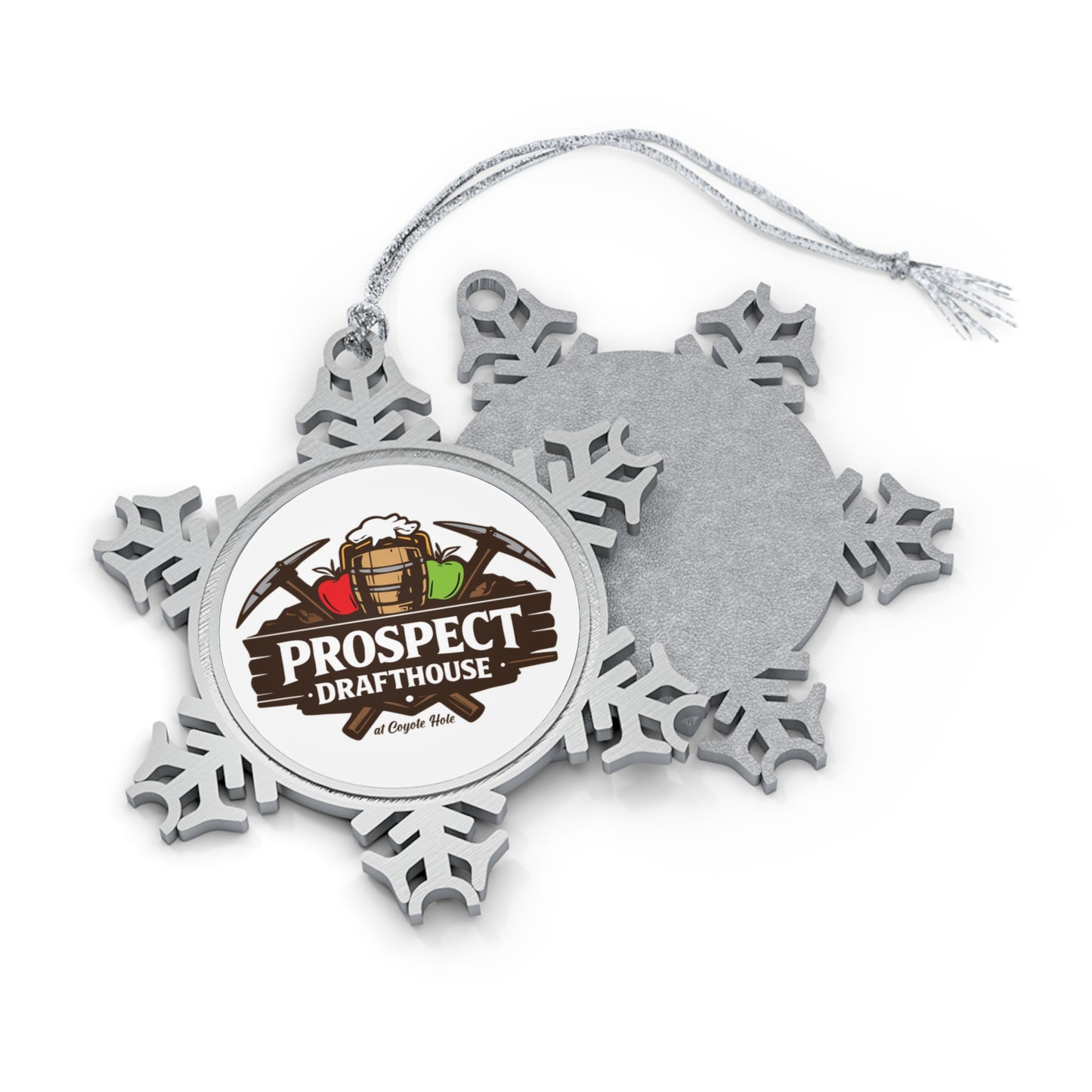 Prospect Drafthouse Pewter Snowflake Ornament