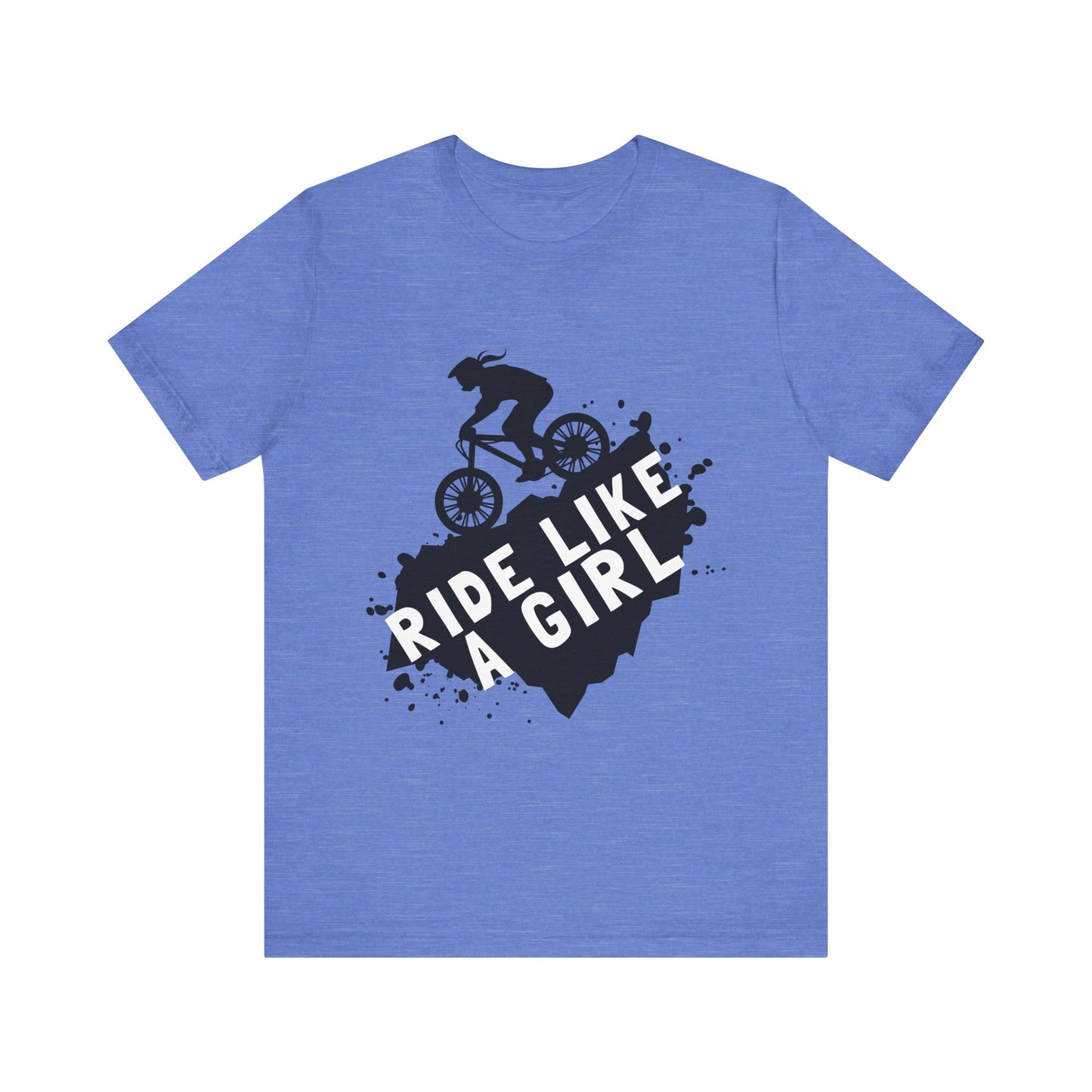 Ride Like a Girl Unisex Bicycle Tee - Empowering Cycling Shirt