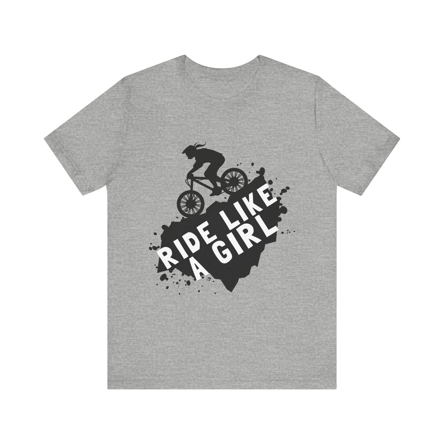 Ride Like a Girl Unisex Bicycle Tee - Empowering Cycling Shirt