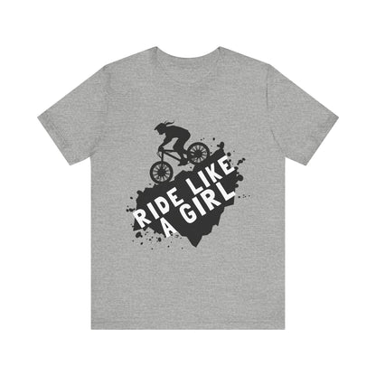 Ride Like a Girl Unisex Bicycle Tee - Empowering Cycling Shirt