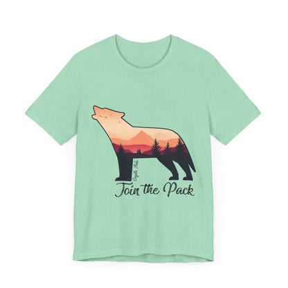 Join The Pack Coyote Howling T-Shirt
