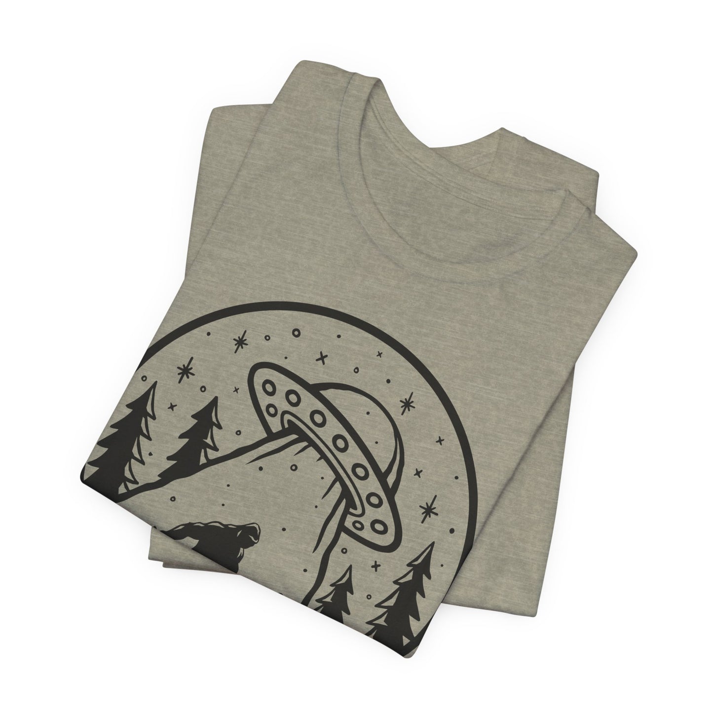 I Believe UFO and Big Foot Unisex Jersey Tee