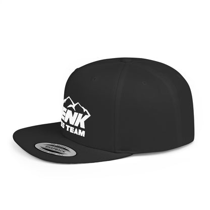 Denk Cross Flat Bill Snapback Hat