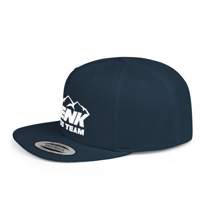 Denk Cross Flat Bill Snapback Hat
