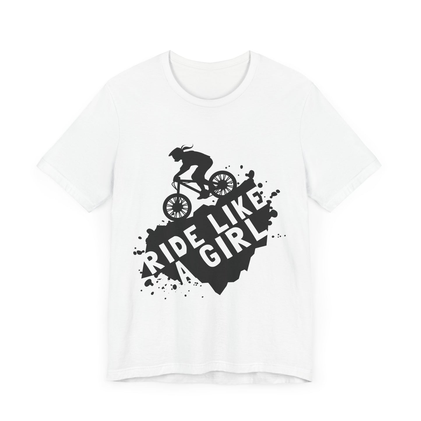 Ride Like a Girl Unisex Bicycle Tee - Empowering Cycling Shirt